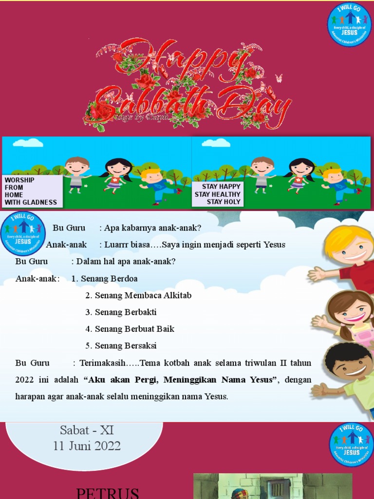Iman Anak: Kisah Petrus Dilepaskan | PDF