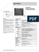 2400-PROFI: Updating Installation and Operation Manual