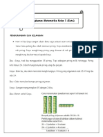 Rangkuman Materi Matematika Kelas 1 (Satu)