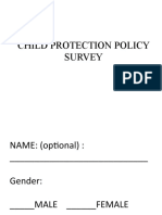 Child Protection Policy Survey