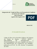 Integracion Del Comite de Etica-Primera Etapa 2022-2024