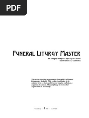 Funeral Script
