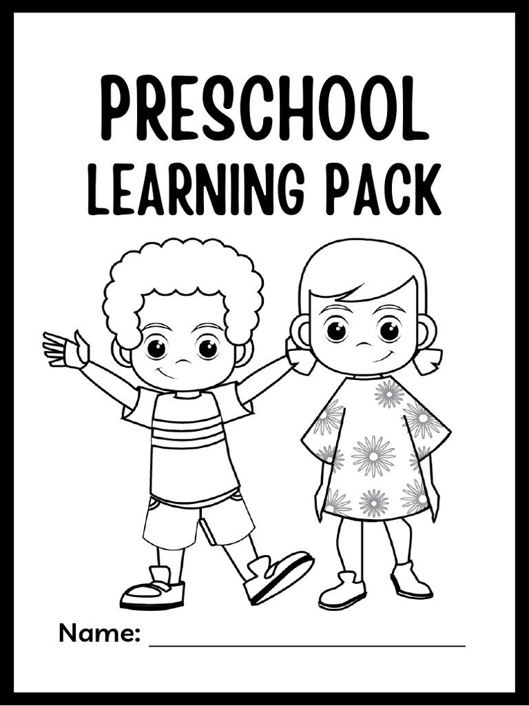 Back to School Preschool Learning Pack Worksheets | PDF | Image ...