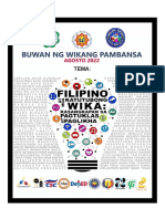 Mungkahing Gawain Sa Pagdiriwang NG Buwan NG Wika 2022