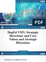 DepEd VMV and Strategic Direction