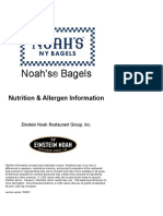 Noah's Bagels: Nutrition & Allergen Information