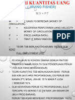 13 - Teori Kuantitas Uang, Inflasi, Kebij Fiskal, Moneter-1