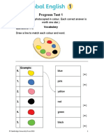 Progress Test 1: (This Test Can Be Photocopied in Colour. Each Correct Answer Is Worth One Star.)