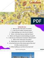 London guide with questions on its main areas