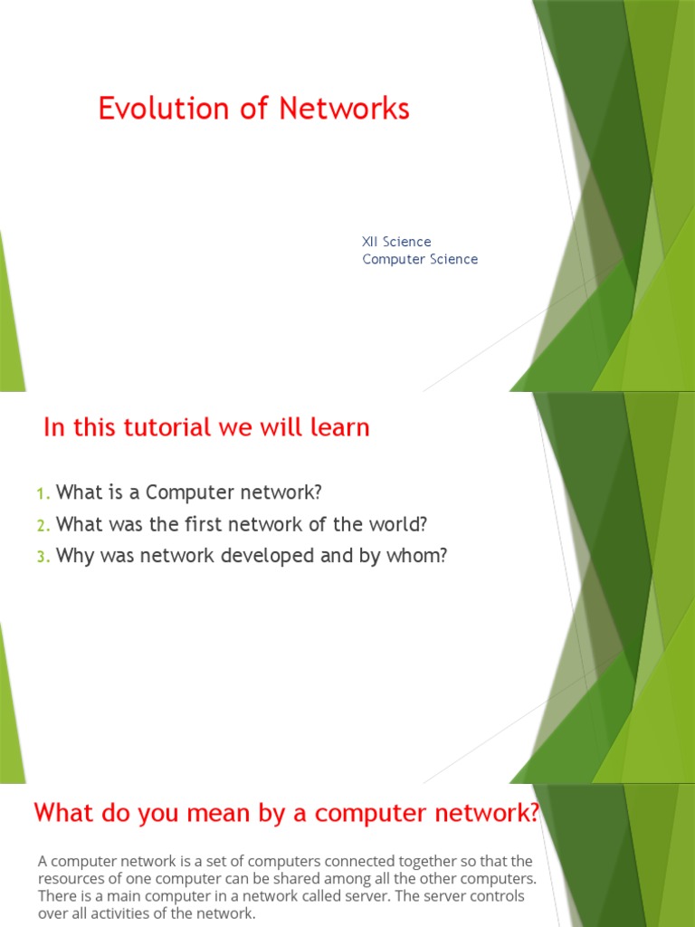 History and Evolution of Computer Networks | PDF | Internet | Computer ...