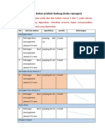 Daftar Alat Dan Bahan Praktek Bubu