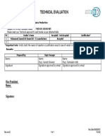 Technical Evaluation: Date To From Subject & PR Ref: Wooden Pallet / W2018-181001985