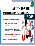 Capacitación de Primeros Auxilios