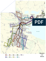 Bybuskort Over Horsens - 2003-2004 - Vejle Amts Trafikselskab