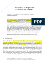 A Contrastive Analysis of The Present Progressive in French and English