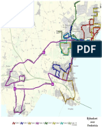 Bybuskort Over Fredericia - 2004-2005 - Vejle Amts Trafikselskab