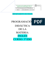 Programación inglés 3o ESO