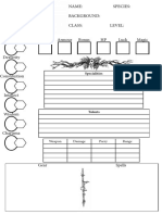 Character Sheet