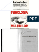 Gustave Le Bon Psihologia Multimilor
