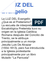 Qué es el Preterismo? Un análisis de esta escuela de interpretación escatológica