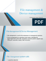 File Management and Device Management