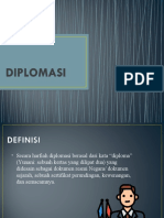 M3 - Diplomasi