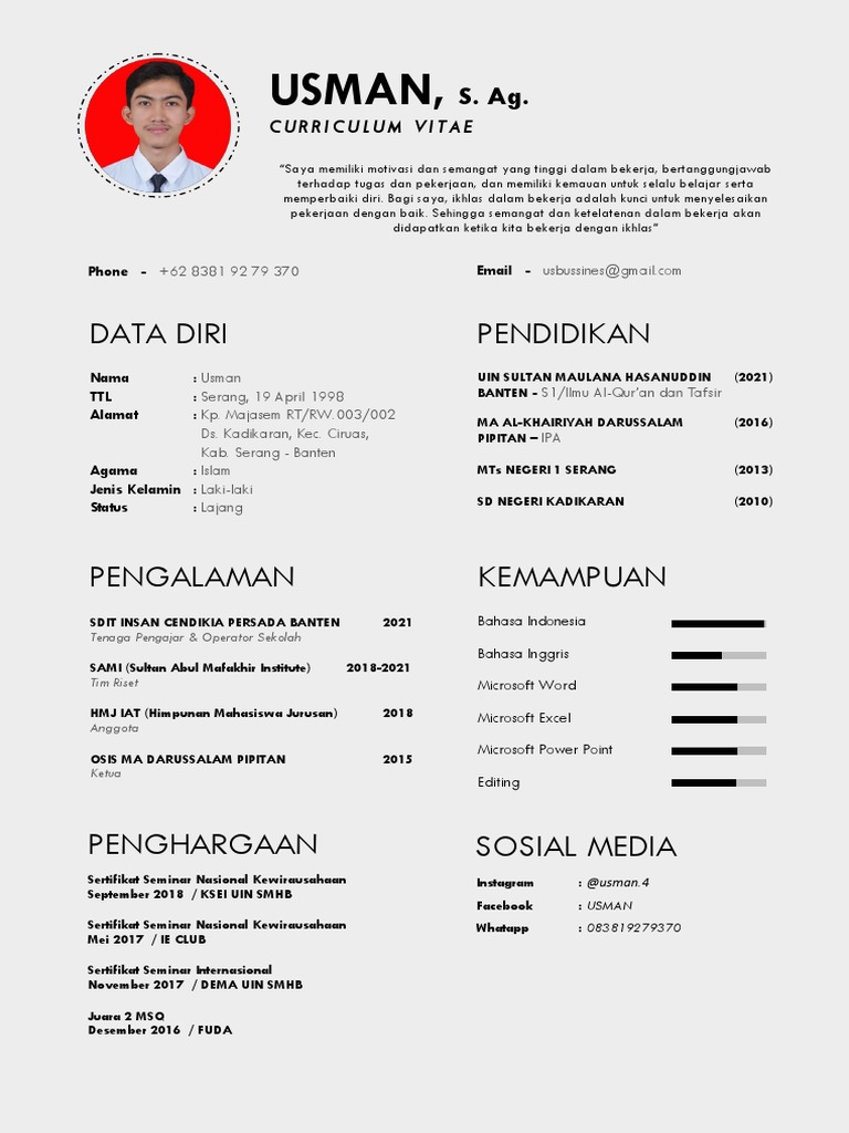 Contoh Cv Www.PenulisCVProfesional.com : Contoh Surat Lamaran Dan CV