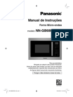 Manual Forno Micro-ondas Panasonic NN-GB68HSRUK
