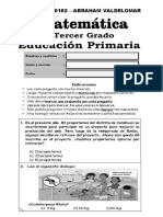 Prueba 3° Primaria Matematica Okis