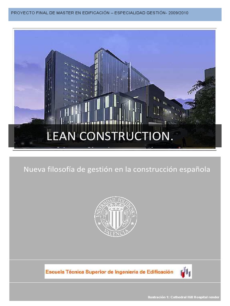 Lean Construction Nueva Filosofia De Ges Pdf Gestión De Proyectos