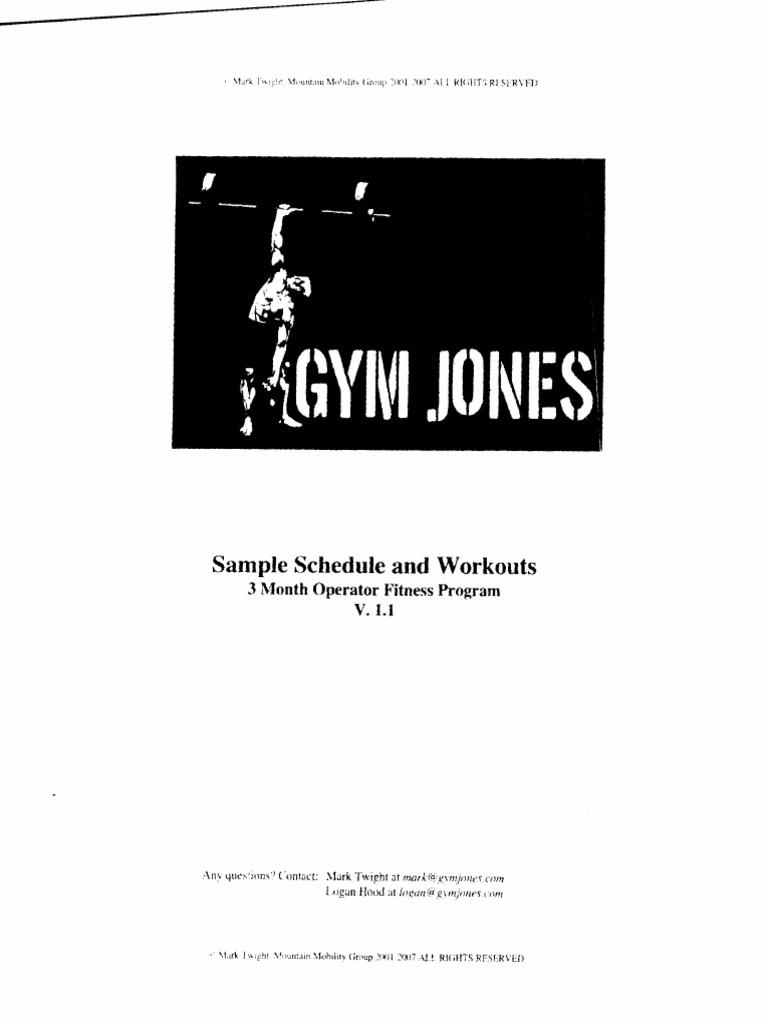 Workouts Gym Jones Download Free PDF Strength Training Human Body
