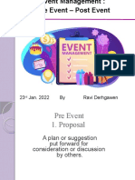 Event MGT - 3 - Pre - Post Event - 23.01.2022