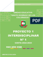 9NO EGB - Proyecto 1-2022