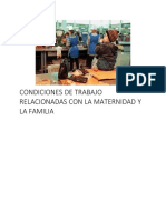 Condiciones de Trabajo Relacionadas Con La Maternidad y La Familia