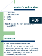 Basic Elements of A Medical Word