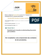 Resenha DOR - Dor nociplástica uma compreensão das condições de dor prevalentes