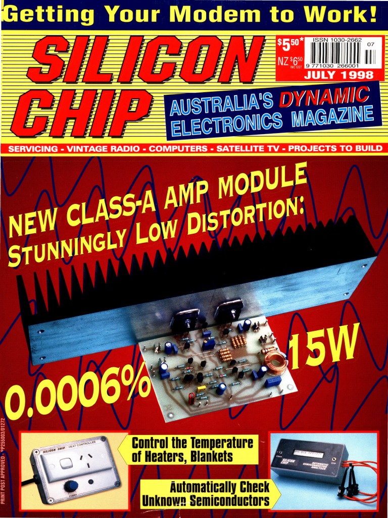 Silicon Chip-1998 07 | PDF | Modem | Information And