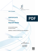 Wipo certificate