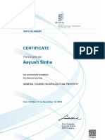 Wipo Certificate