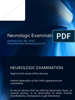Neurologic Examination: Amanda Du, MD, Dpps Pediatrician-Neonatologist