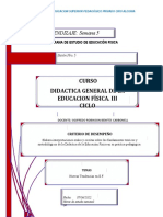 GUIA 5 DIDÁCTICA GENERAL DE LA EDUCACIÓN FÍSICA - III Ciclo