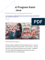 Membuat Program Kasir Dengan Java