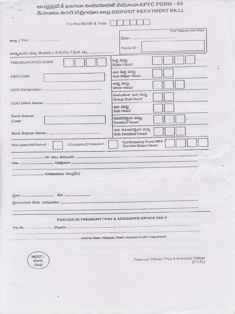 Deposit Payment Form PAO PDF