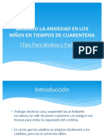 Bajar la ansiedad en niños durante la cuarentena