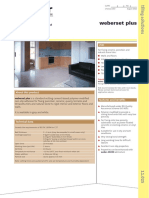 Weberset Plus: A Standard-Setting Non-Slip Tile Adhesive For Low-Porosity Tiles and Substrates