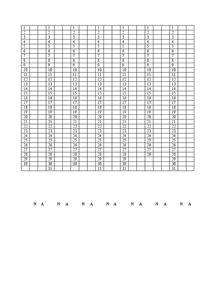 Tabella | PDF