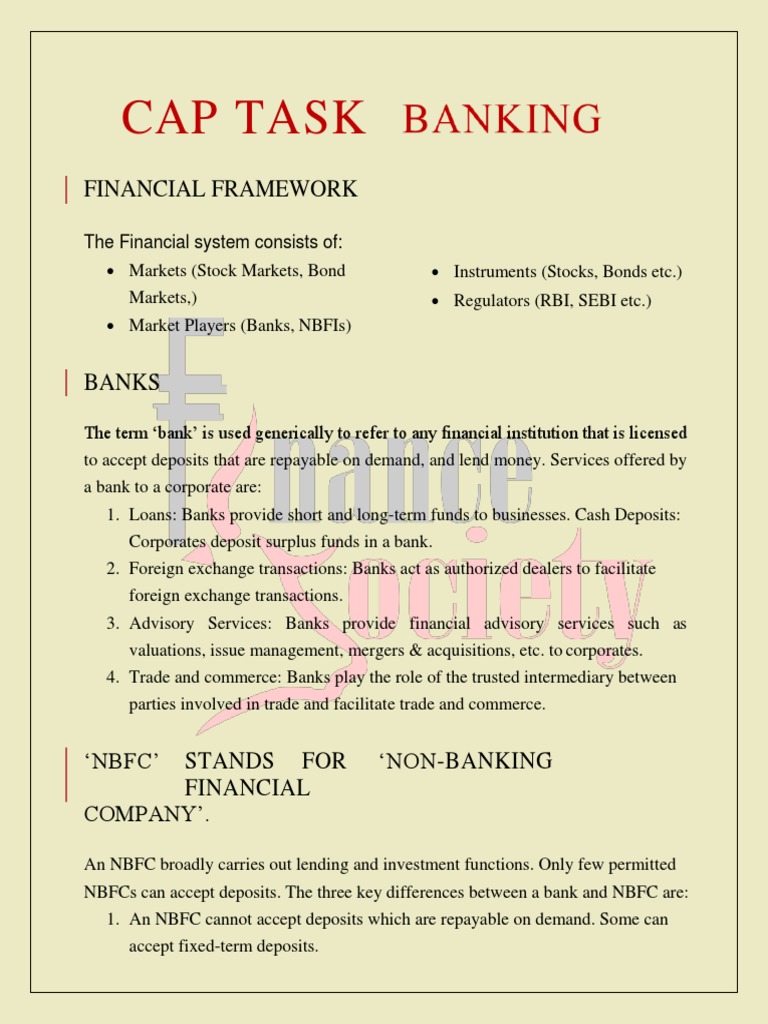An InDepth Overview of the Indian Banking System, Financial Regulations and Key Concepts for