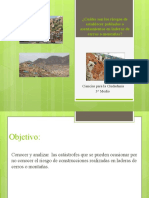 Clase 2 Riesgos de Construcción en Cerros y Laderas.
