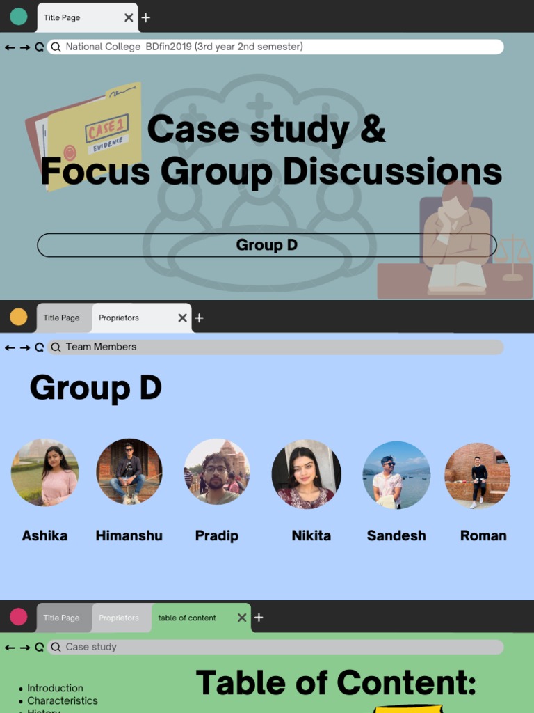 Case Study and Focus Group Discussion | PDF | Focus Group | Case Study