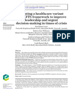 Creating A Healthcare Variant Cynefin Framework